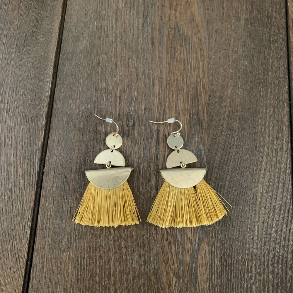 L Mae - Yellow and gold earrings